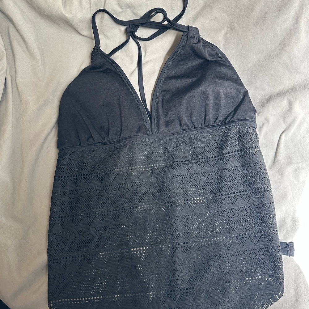 Black Halter Swim top NWOT